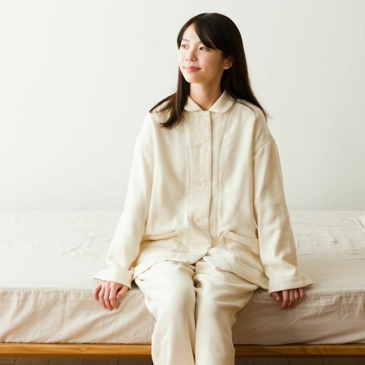 クムコ 湯洗い4重ガーゼパジャマ キナリ | おもてなしねむり研究所